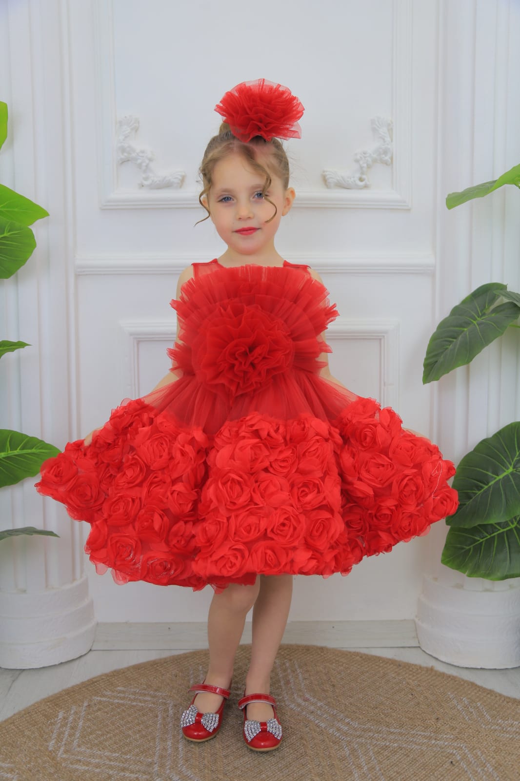 Princess Winnie Rosette Tulle Dress