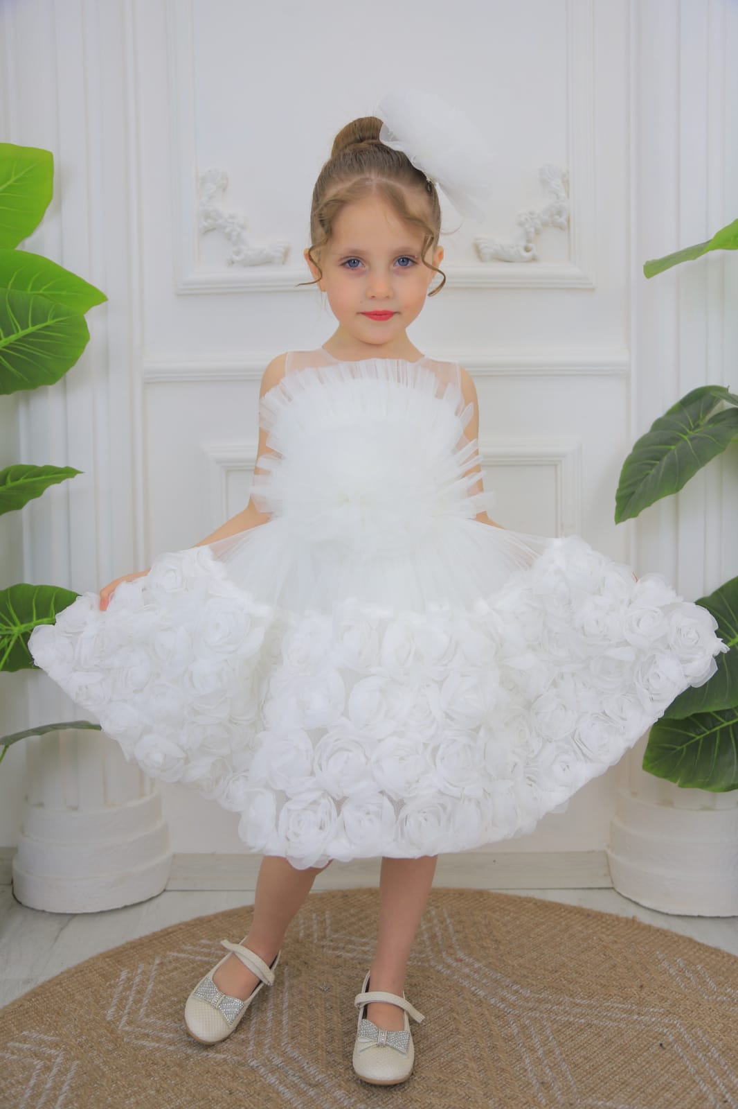 Princess Winnie Rosette Tulle Dress