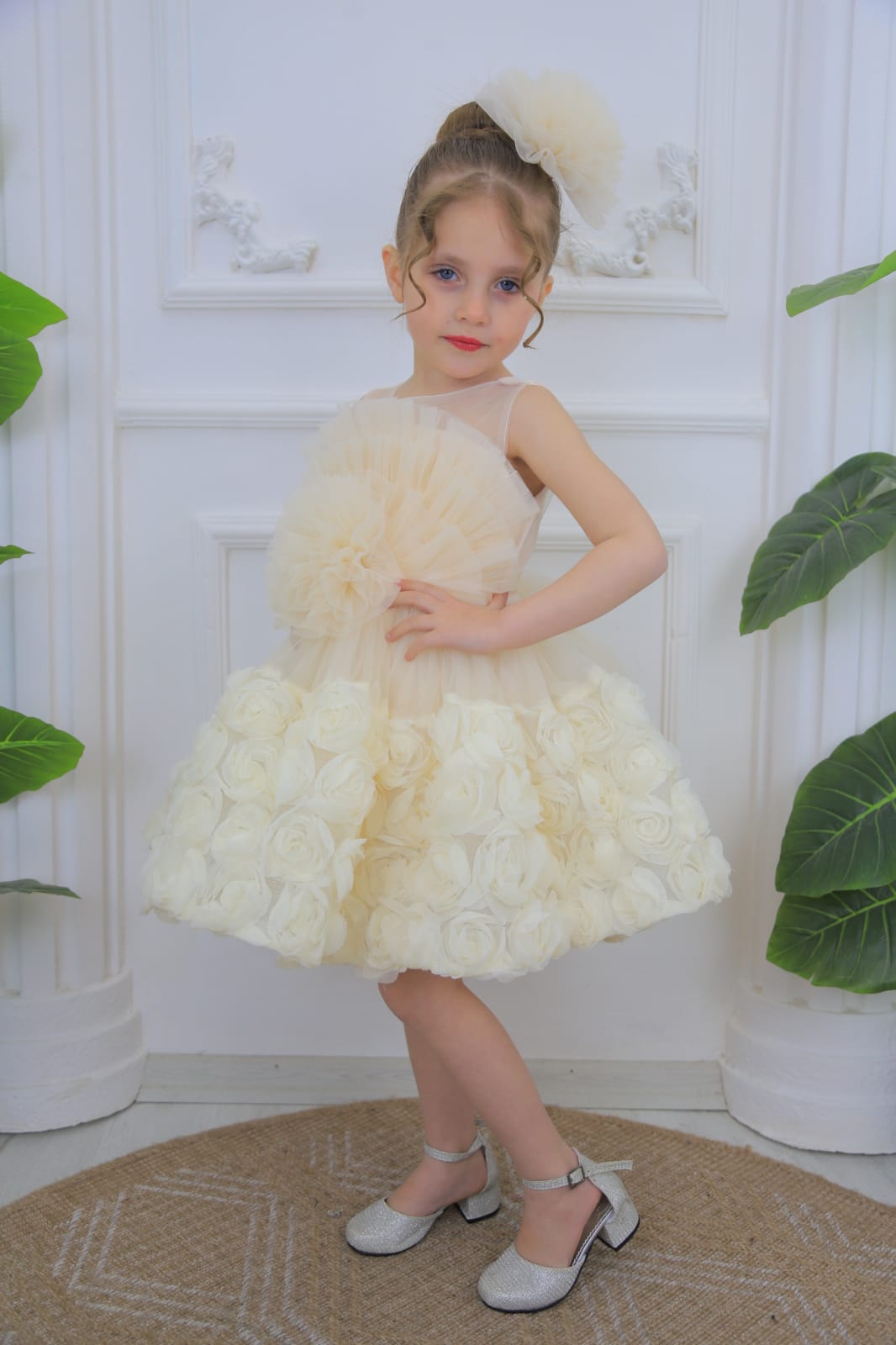 Princess Winnie Rosette Tulle Dress