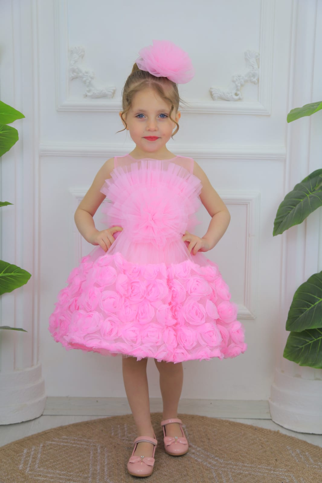 Princess Winnie Rosette Tulle Dress