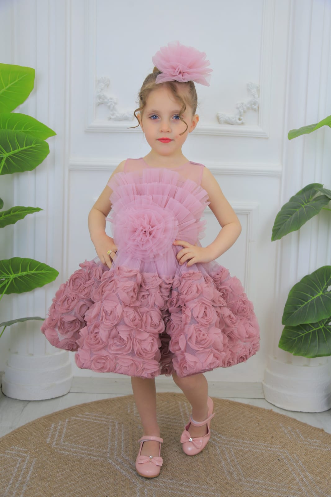 Princess Winnie Rosette Tulle Dress