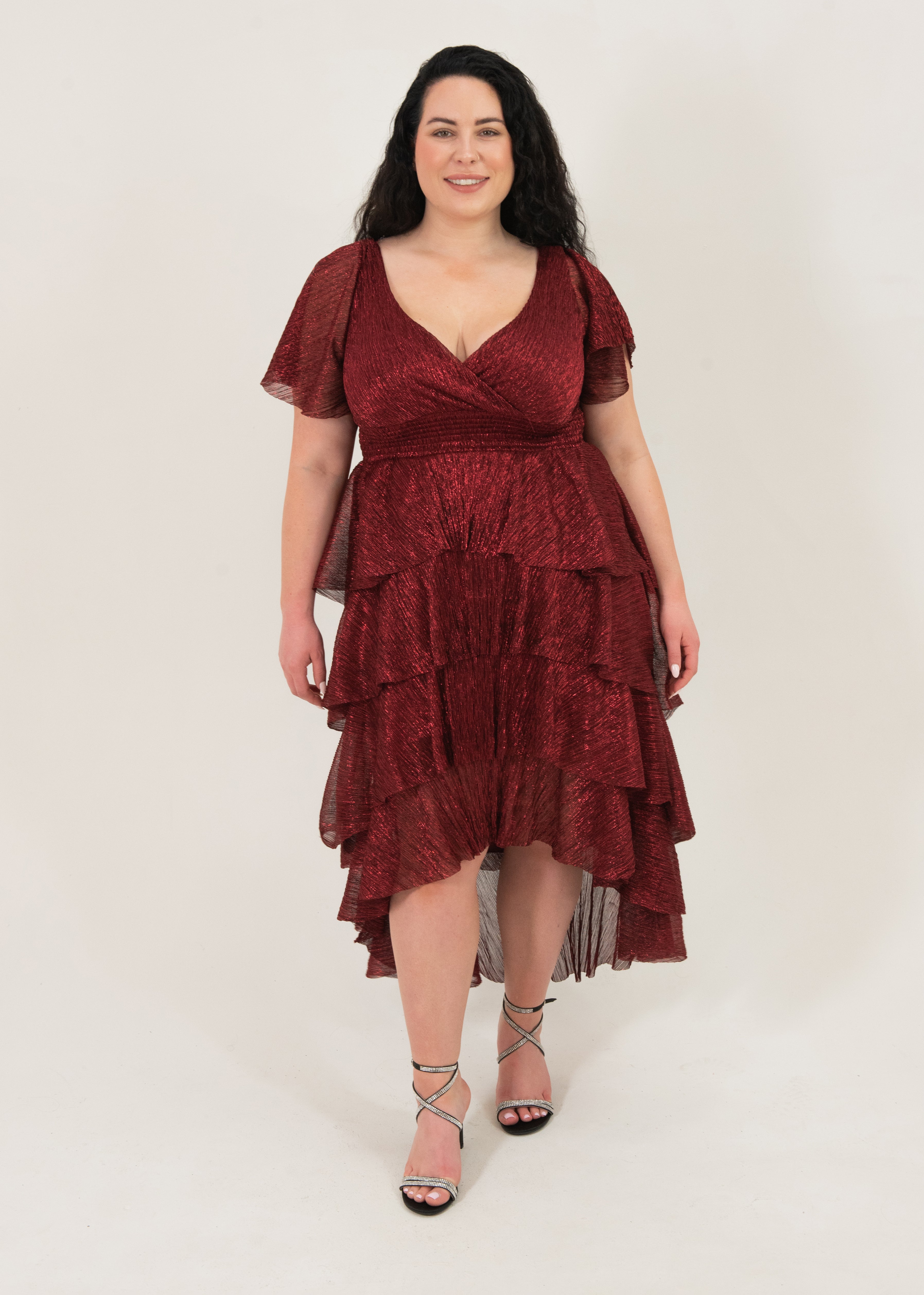 Mahana Crinkle Hi-Low Plus Size Dress