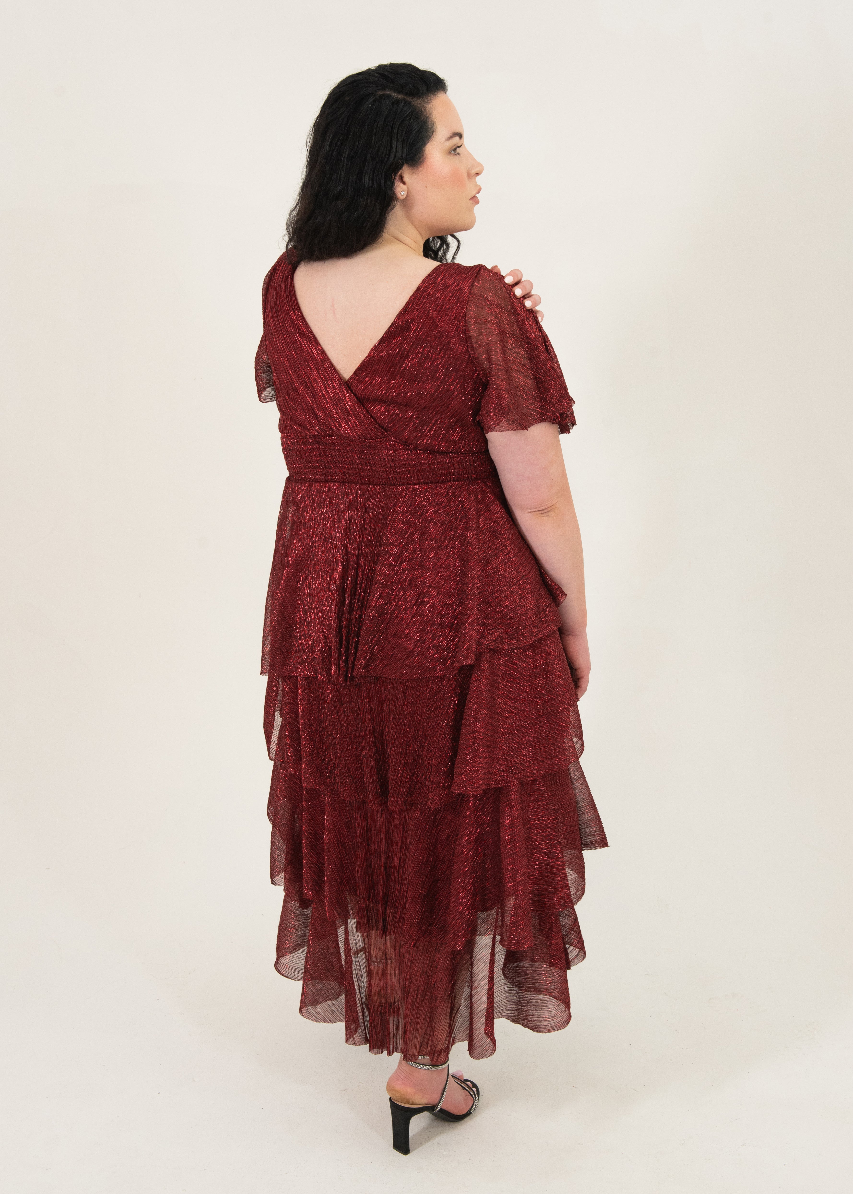 Mahana Crinkle Hi-Low Plus Size Dress