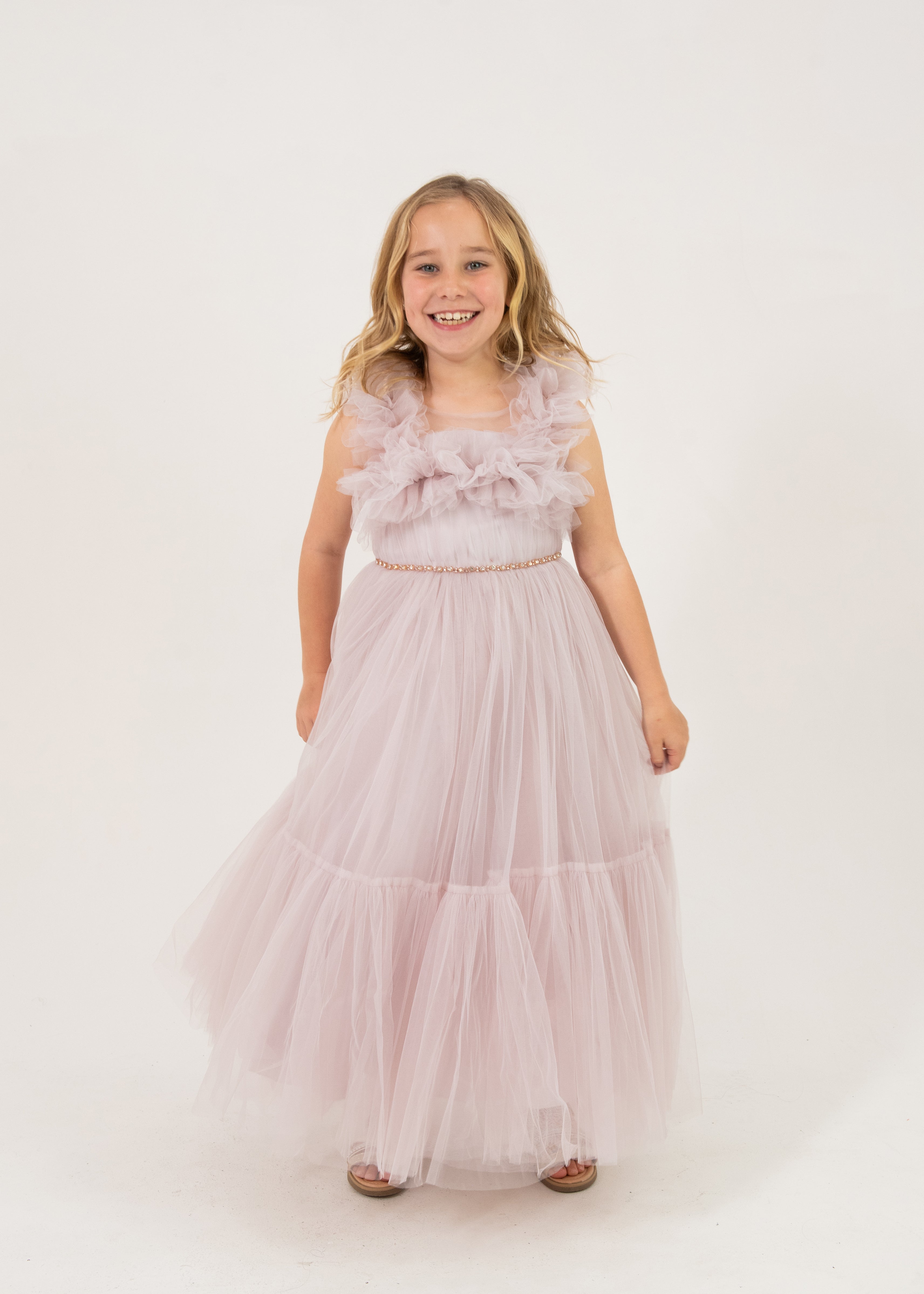 Diana Mauve Kids Maxi Dress