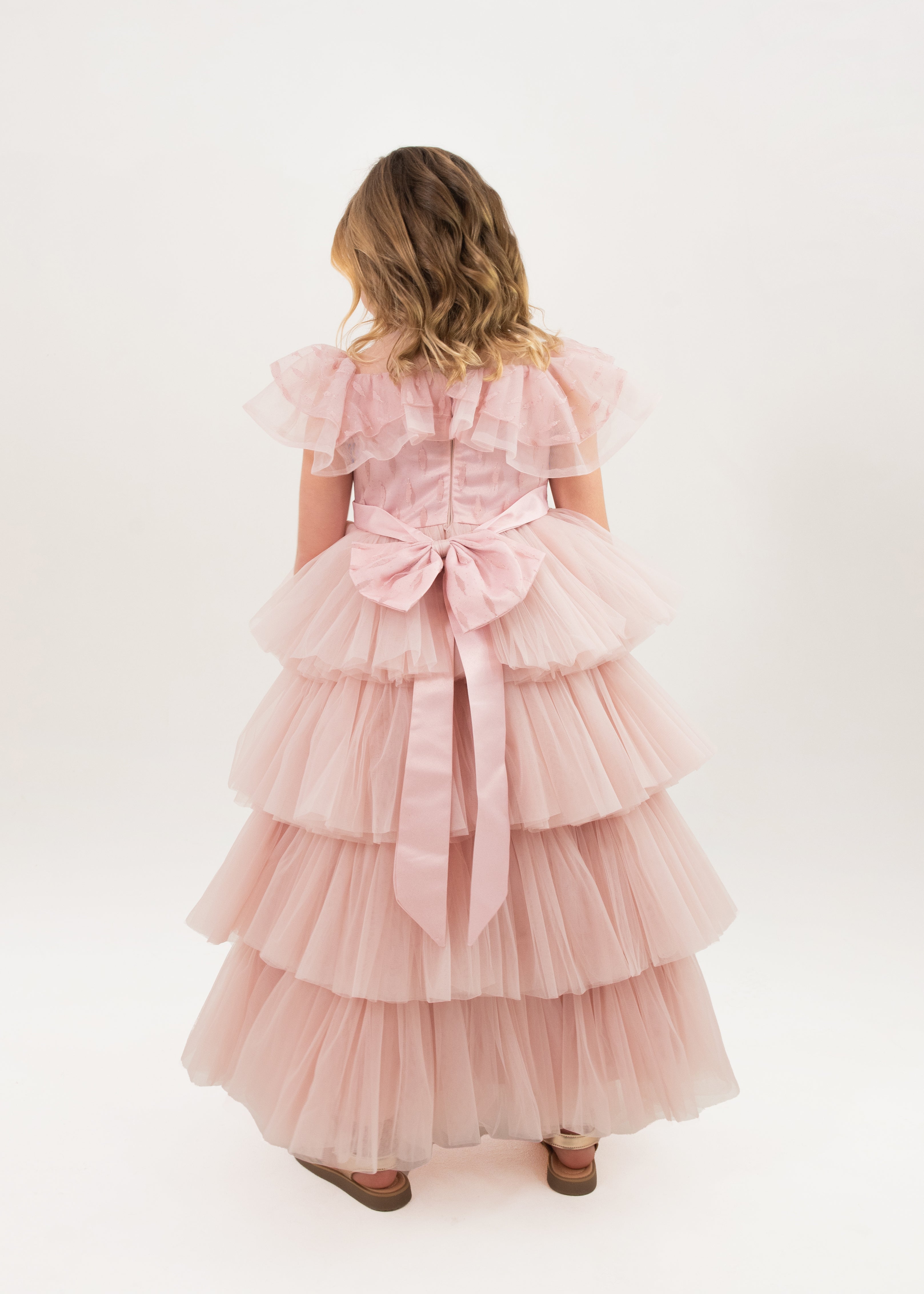 Princess Ava Tiered Tulle Gown for Kids