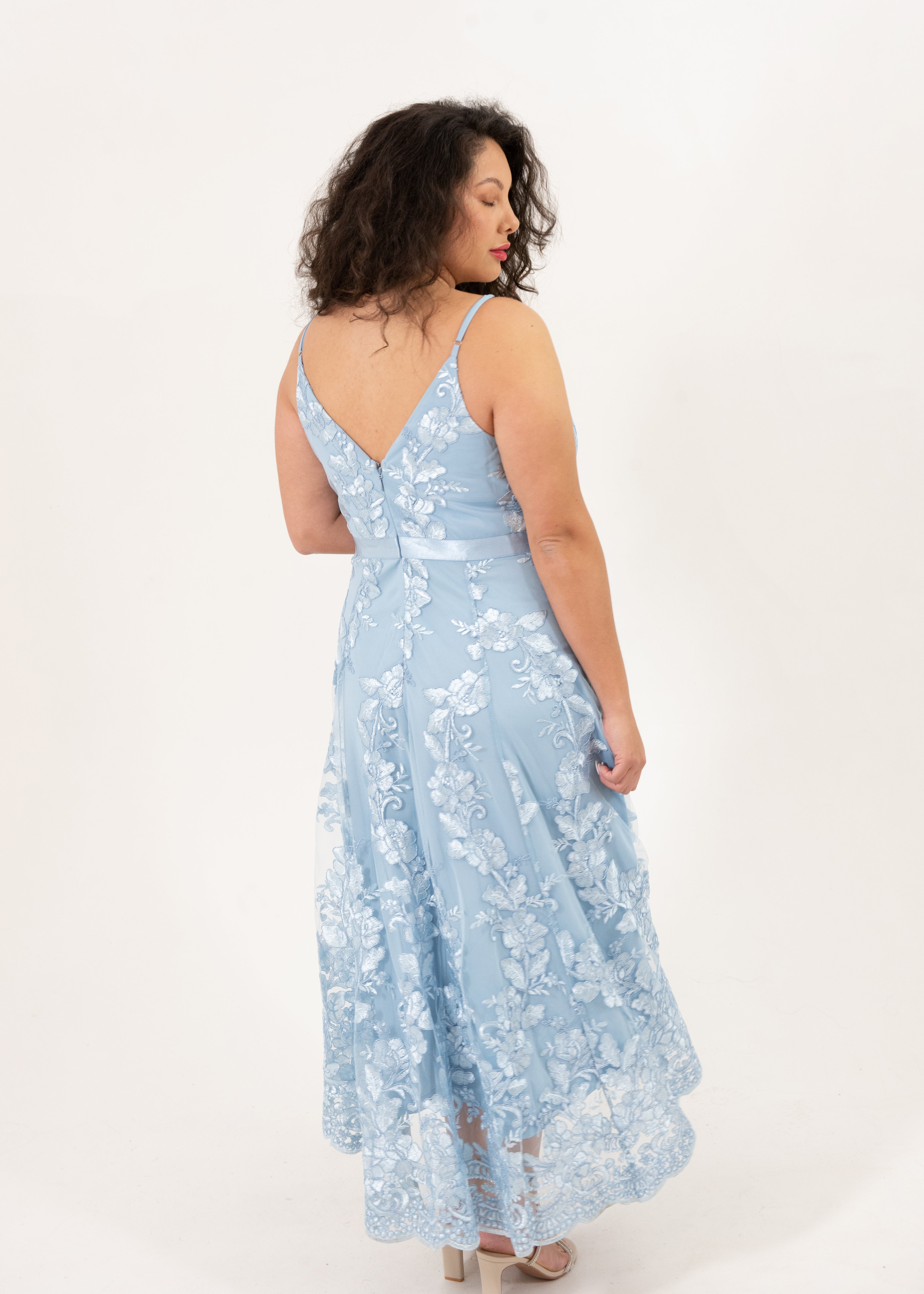 Emma Enchanted Midnight Spaghetti Lace Dress