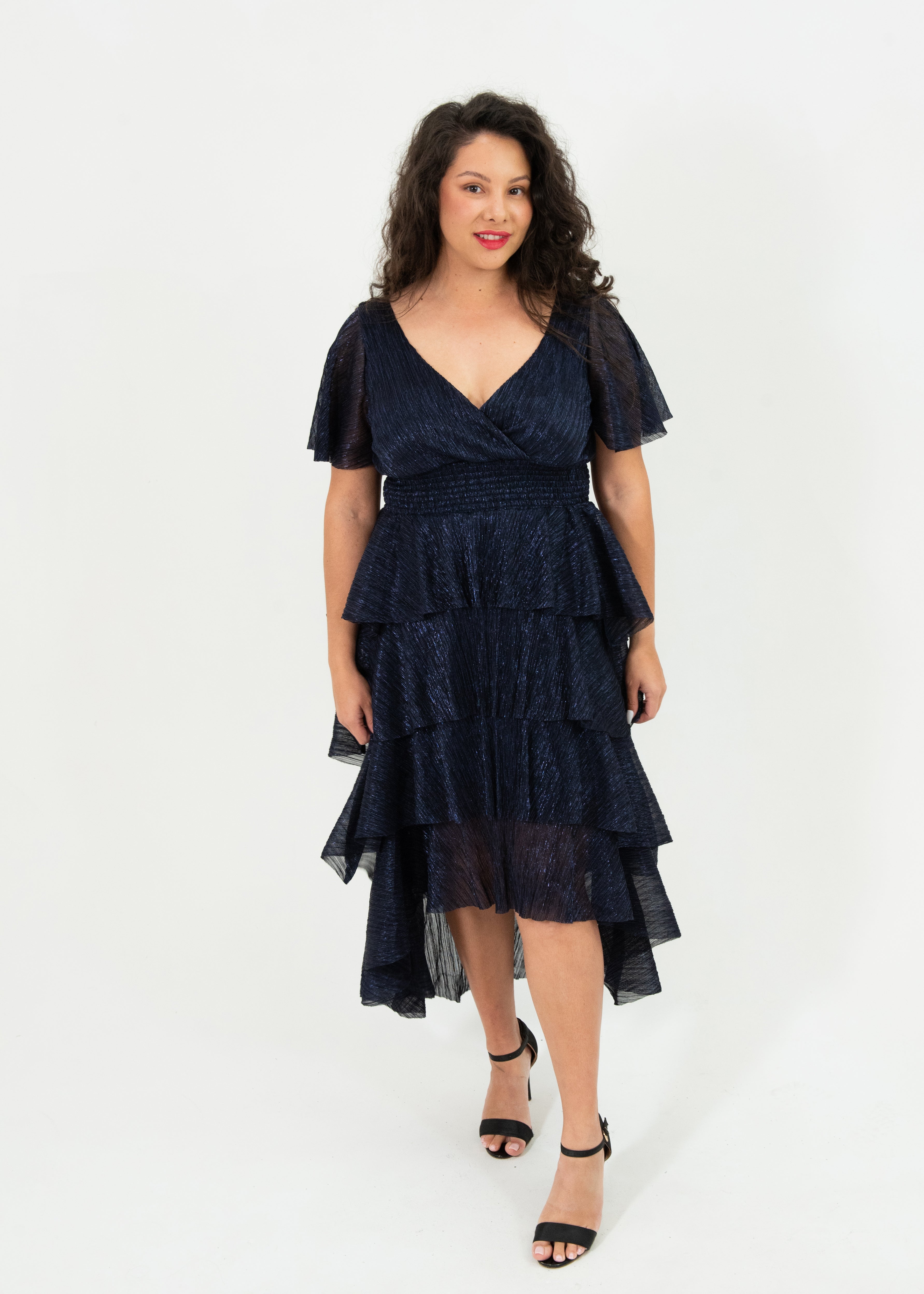 Mahana Crinkle Hi-Low Plus Size Dress