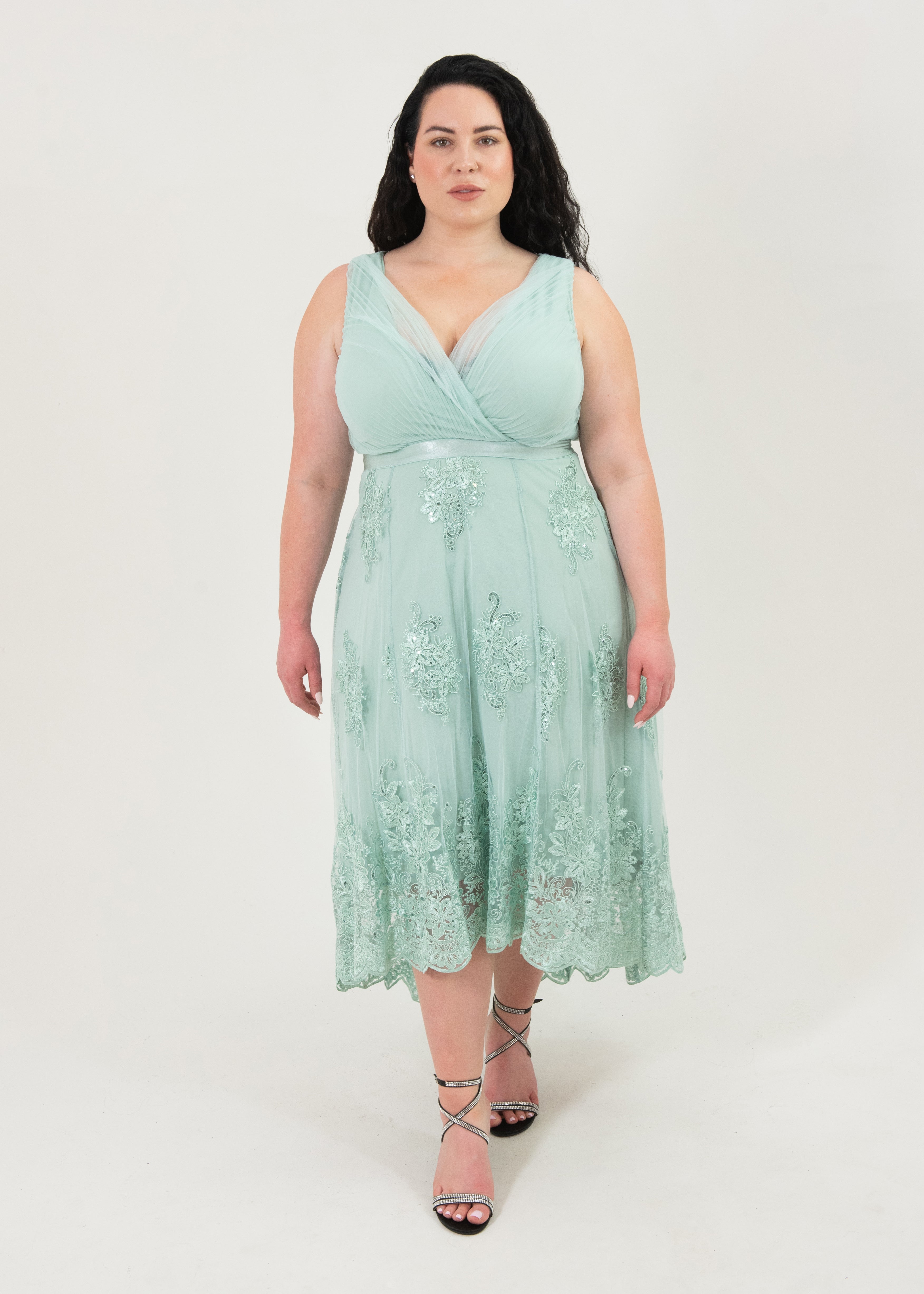 Minty Mandy Lace Dress